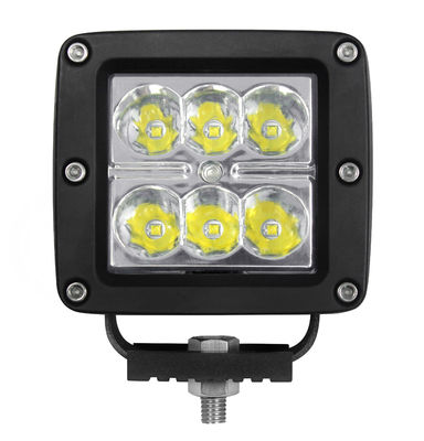 IP67 R10 스폿 빔은 포드 홍수 90도 18W 3 인치 LED 큐브 조명을 지도했습니다.