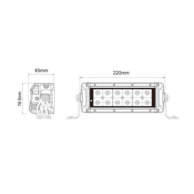 EMARK OEM 차 지붕 이중 줄은 힘 스포츠를 위한 표시등 막대 84w 7.5 인치를 지도했습니다