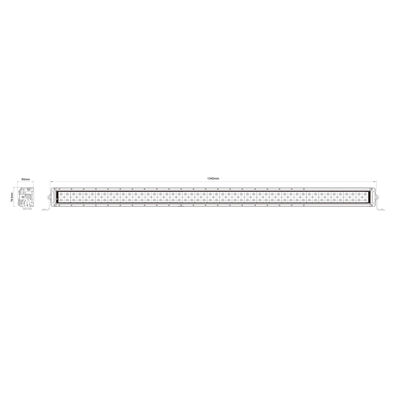 두 배 줄은 표시등 막대 오스람 LED 칩 트럭 표시등 막대 오프로드 점화 체계를 지도했습니다