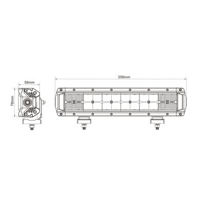 SUV 2700lx R10에 대한 이중 행 Led 라이트 바를 운전하는 도로에서 24pcs * 3w