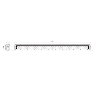 격렬한 렌즈 TS 16949를 가진 세륨 40in 240W LED 모는 표시등 막대