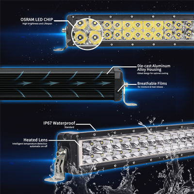 UTV 84W 7.5 인치 이중 행 Led 라이트 바 안티 스크래치 HANMA