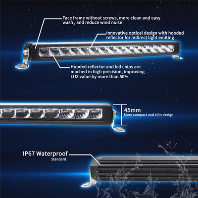 32 인치 72W 콤보 단일 행 곡선 Led 라이트 바 OSRAM HANMA