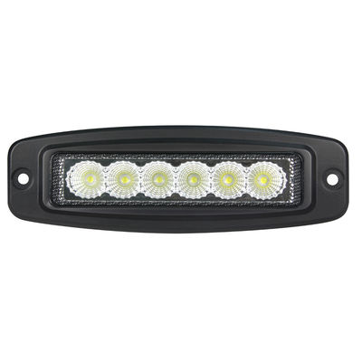 오토바이에 대 한 6 인치 6pcs * 3w Bridgelux 울트라 슬림 LED 바 플러시 마운트 홍수 빔