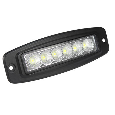 오토바이에 대 한 6 인치 6pcs * 3w Bridgelux 울트라 슬림 LED 바 플러시 마운트 홍수 빔